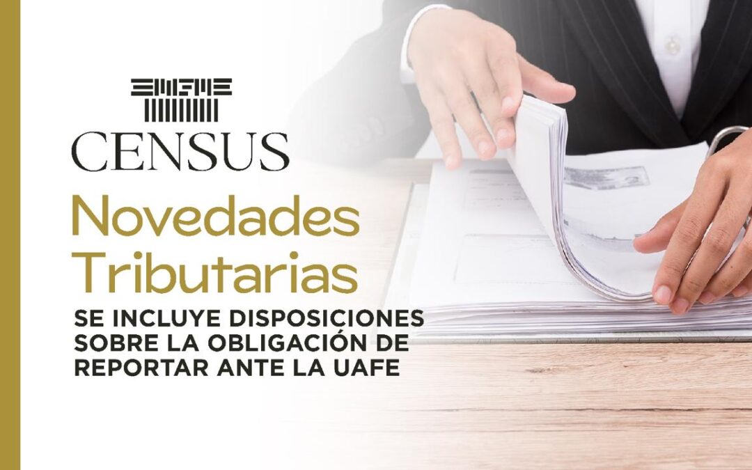 SE INCLUYE DISPOSICIONES SOBRE LA OBLIGACIÓN DE REPORTAR ANTE LA UAFE